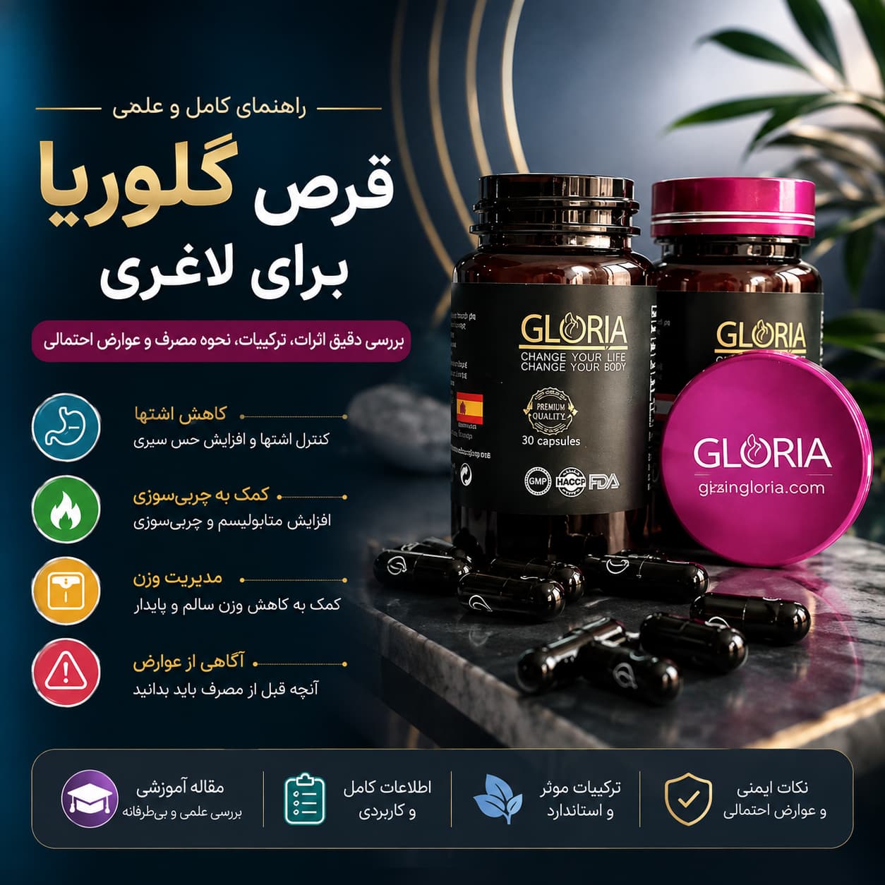 قرص Gloria برای کنترل وزن
